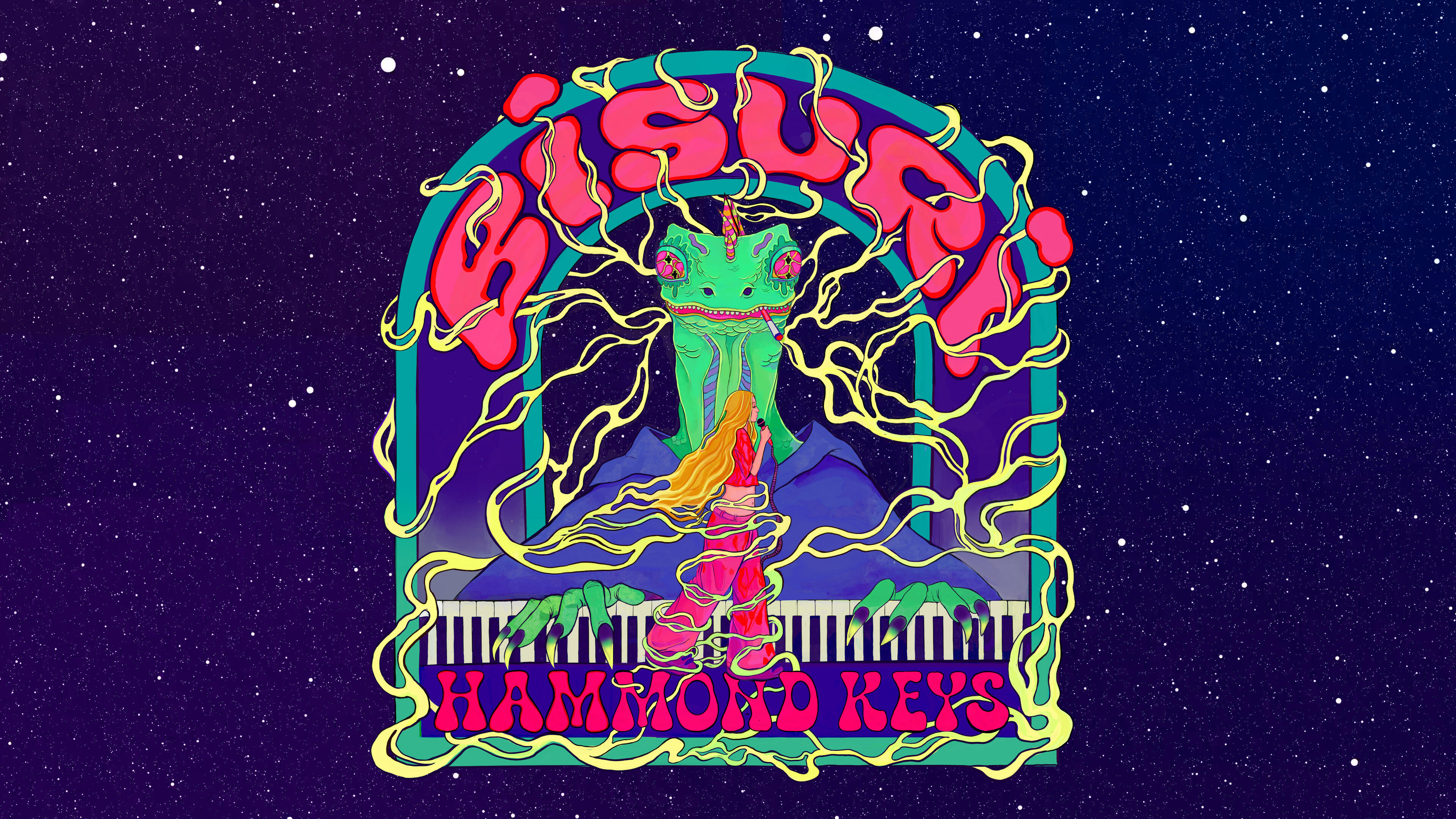 Illustration and animation for music video by BISURI MUSIC